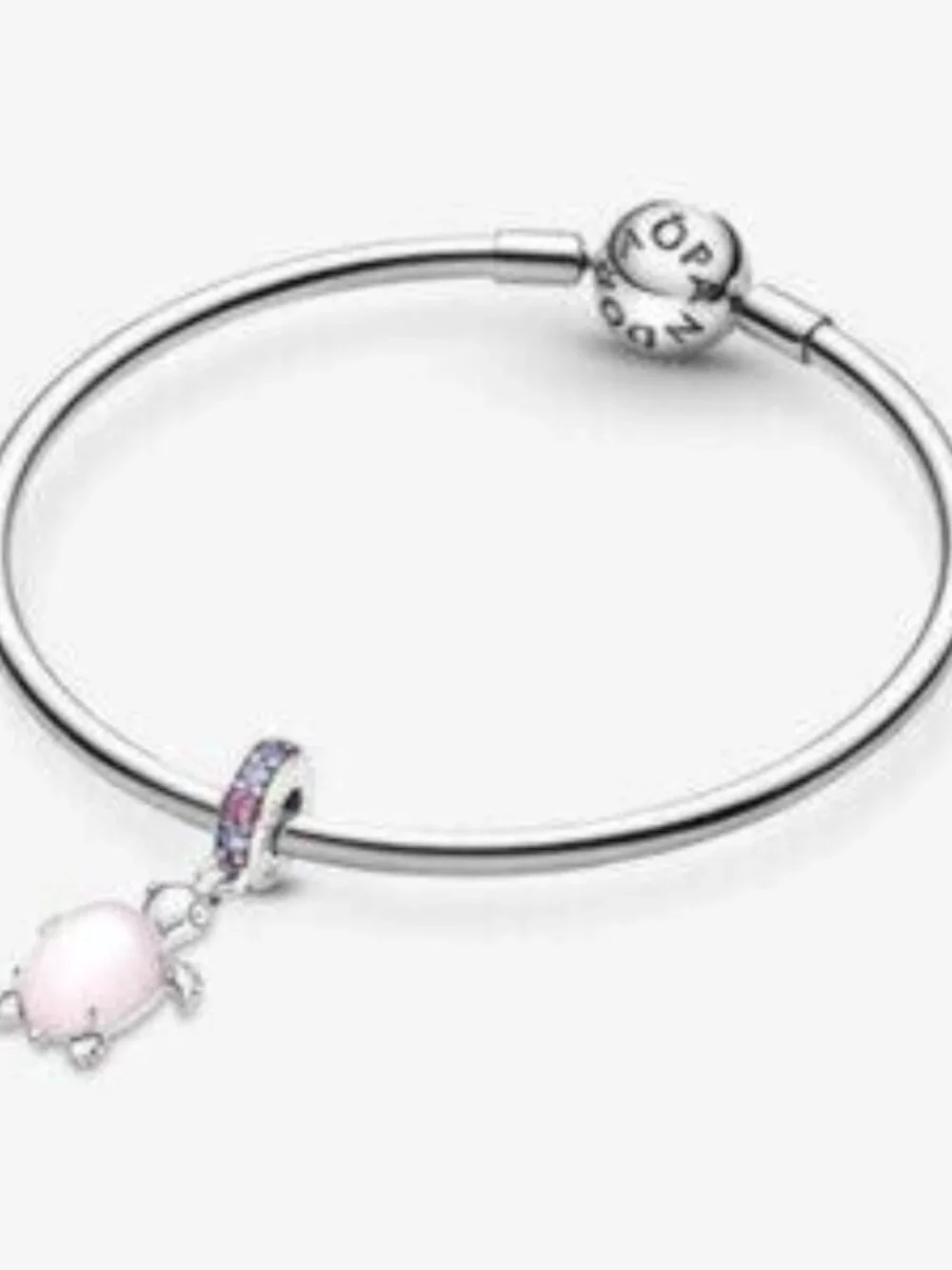 Pandora Murano Glass Pink Sea Turtle Dangle Charm